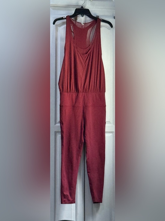 FP Movement by Free People Pants - FP Movement by Free People Wine Red Sleeveless Jumpsuit